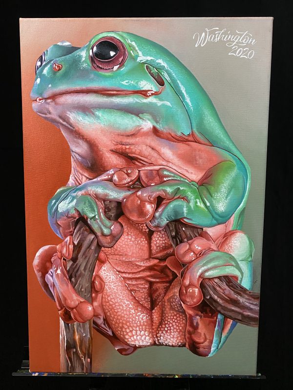 Frog acrylic painting